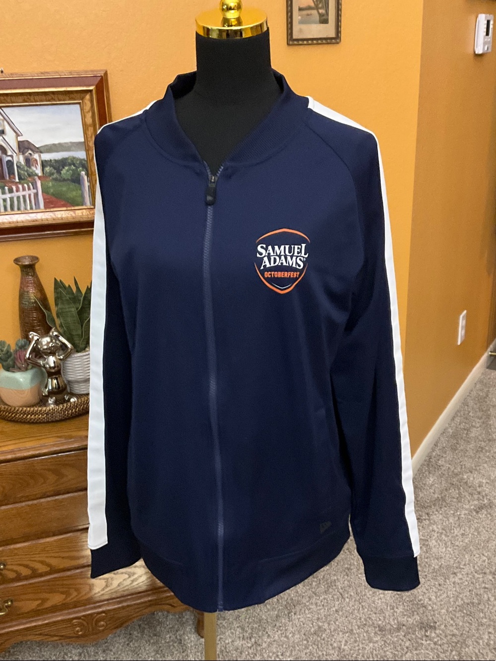Men’s Size XL Samuel Adams New Era Octoberfest Zip Up Jacket